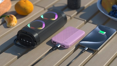 LAX 6600mAh Power Bank, Pink (LX16P)