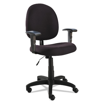 Alera® Essentia Series Height Adjustable Arm Acrylic Swivel Task Chair, Black (ALEVTA4810)