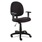 Alera® Essentia Series Height Adjustable Arm Acrylic Swivel Task Chair, Black (ALEVTA4810)