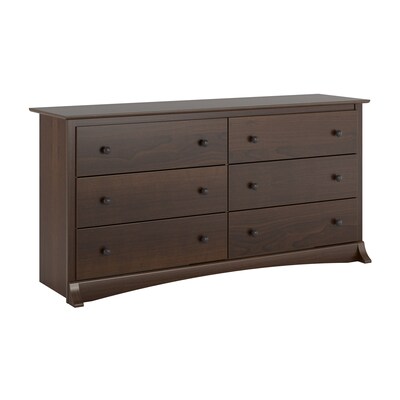 Prepac Fremont 29" 6-Drawer Dresser, Espresso (EDC-6330-K)