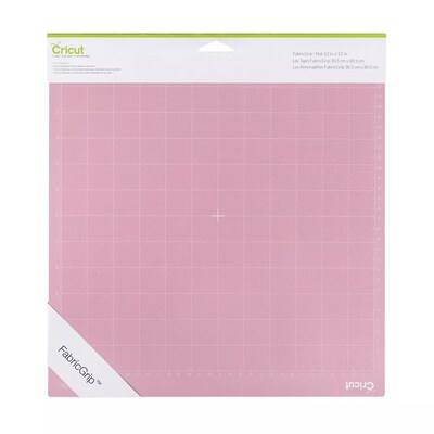 Cricut FabricGrip Die Cutting Machine Mat, Pink, 2/Pack (2003920)