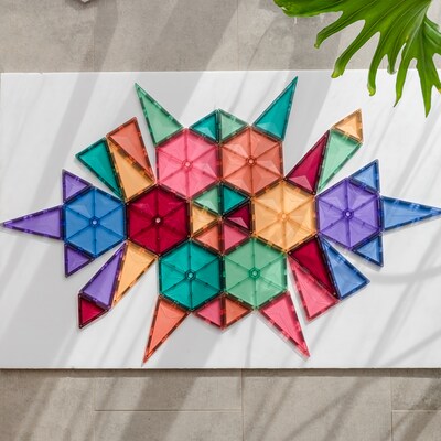 Connetix Magnetic Tiles Pastel Geometry Pack, 40 Pieces (CNTP00040GE)