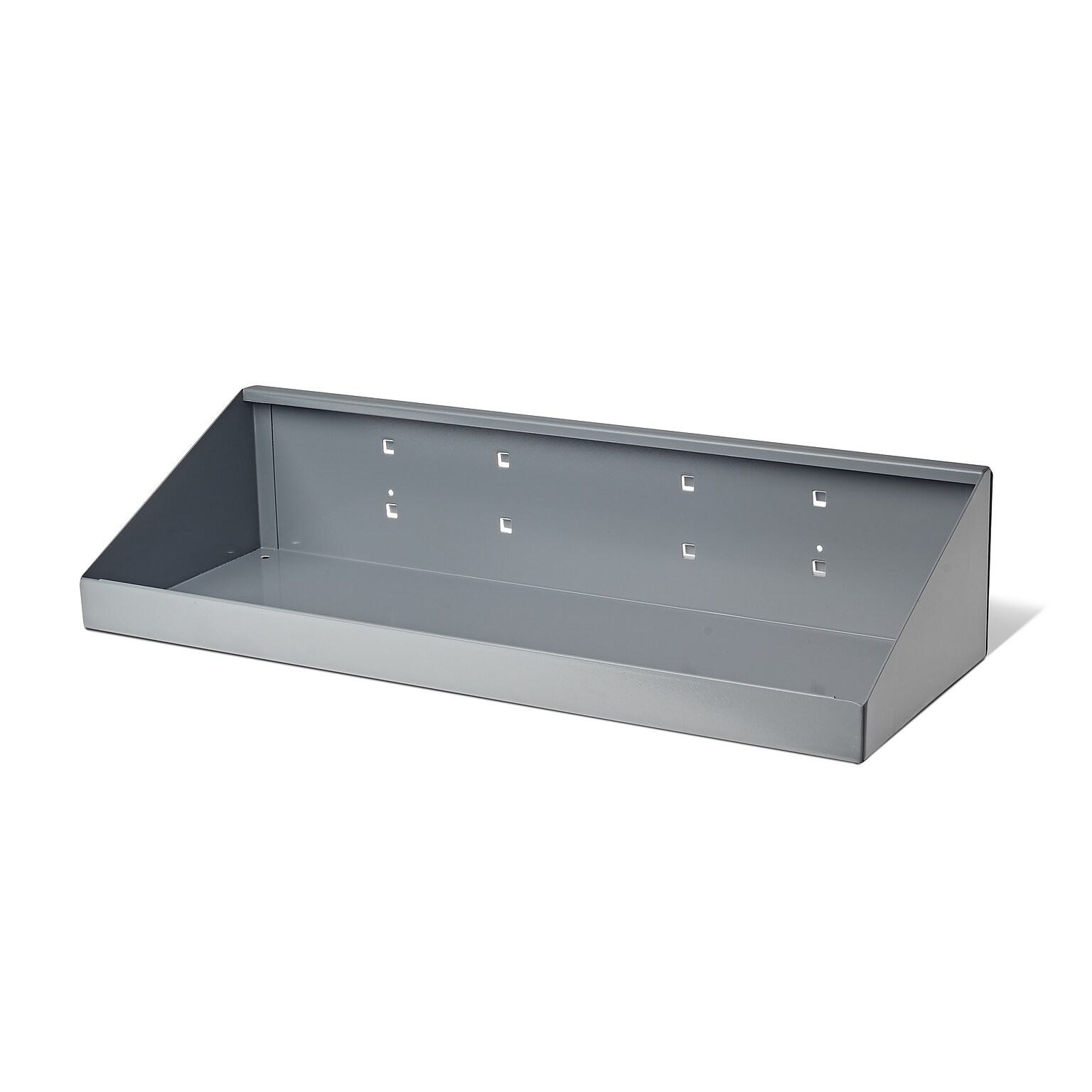 Triton Products LocHook 18 W x 6 D Gray Steel Pegboard Shelf (56186)