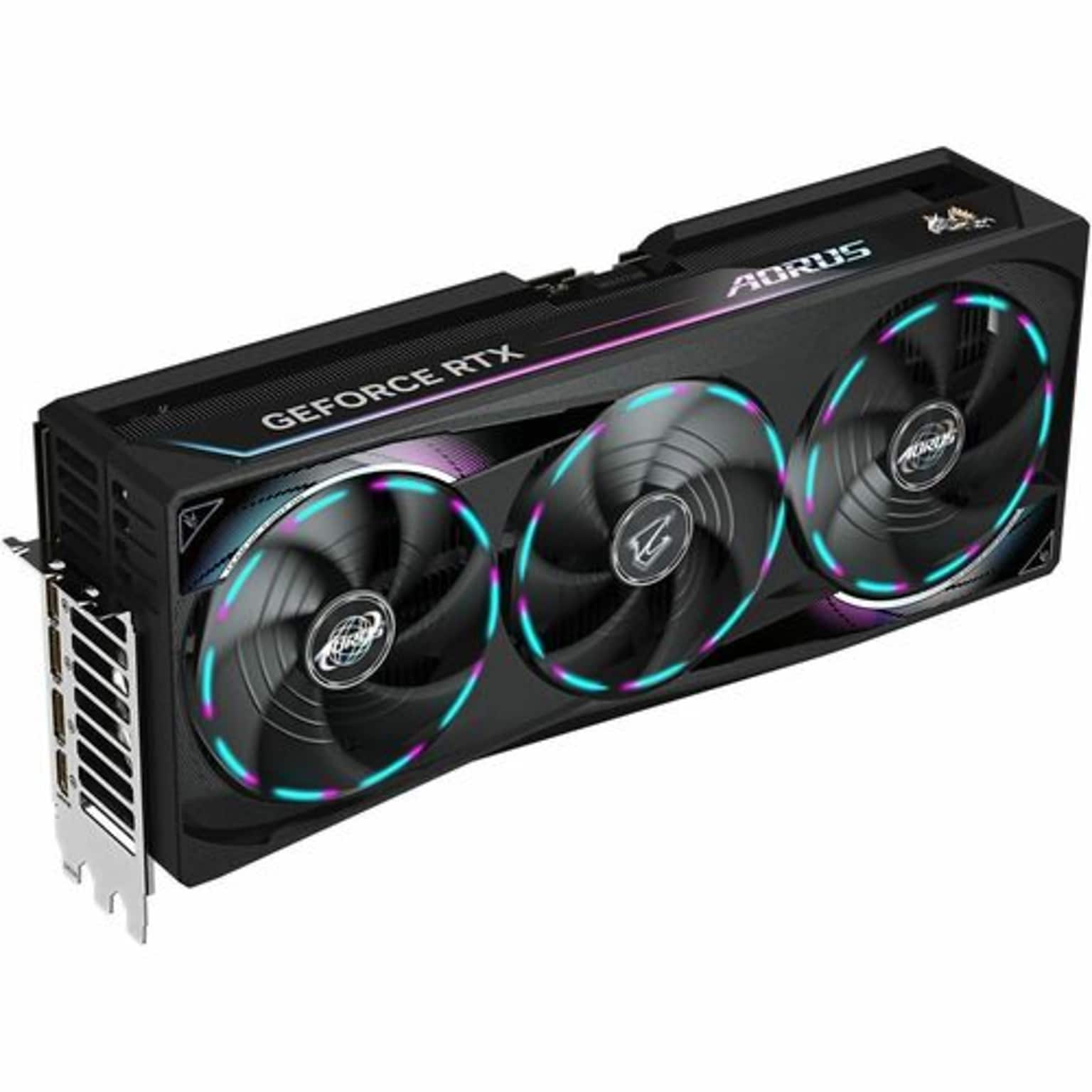 Aorus NVIDIA GeForce PCIe 5.0 32GB GDDR7 Gaming Graphics Card, 2655 Core, 28000 MHz, Black (GV-N5090AORUSM ICE-32GD)