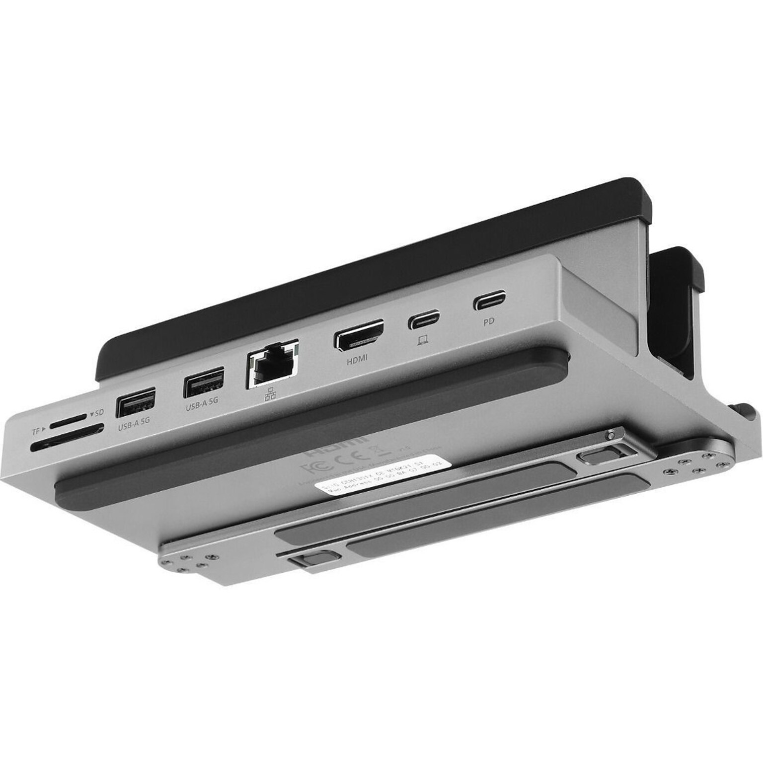SIIG USB-C Laptop Stand with 4K Multitask Universal Docking Station for MacBook and Windows Laptop (CE-MTDK21-S1)