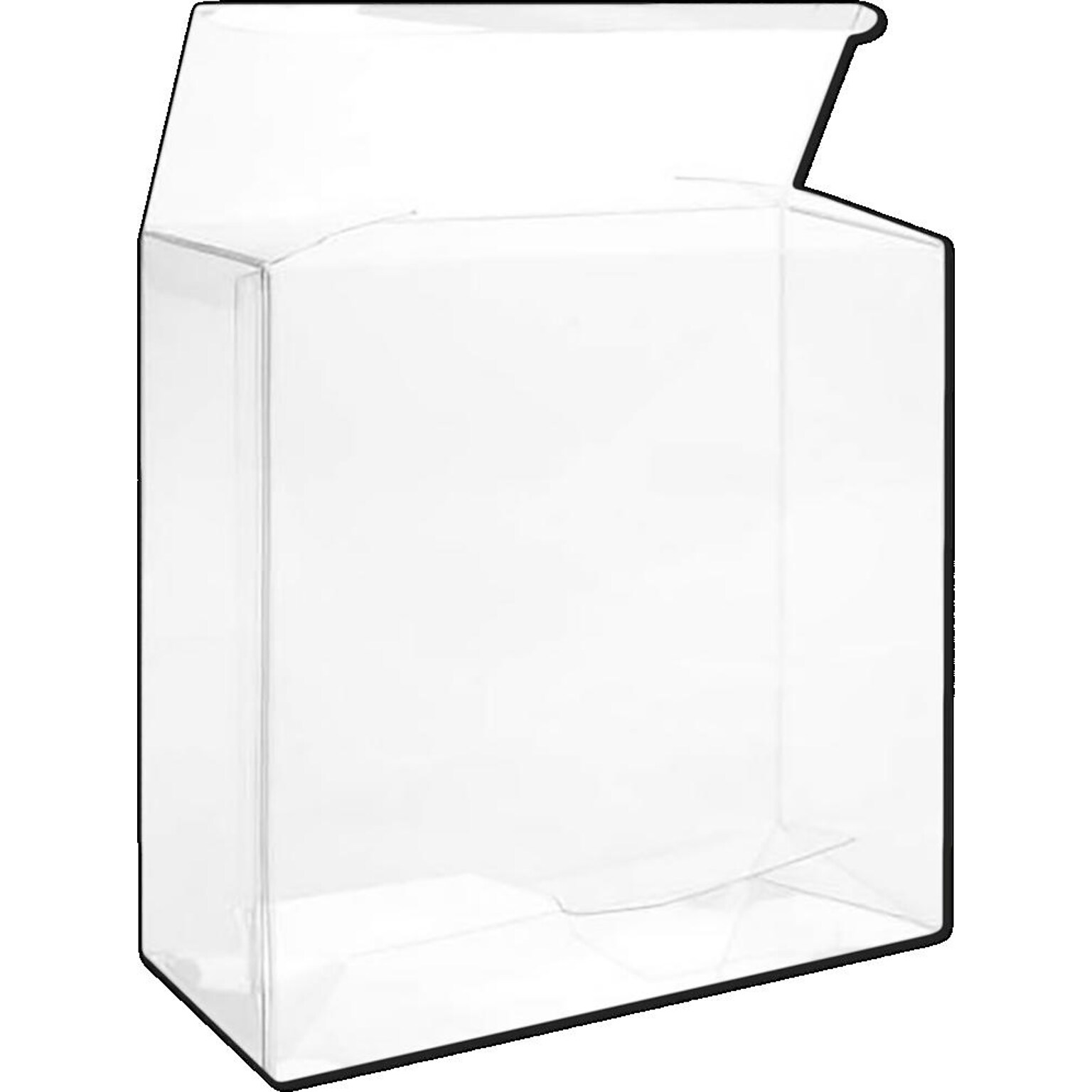 JAM Paper Pop & Lock Top Clear Gift Boxes, 5 1/8 x 2 x 5 1/8, 25/pack (CB-PLB236)