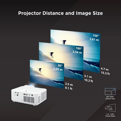ViewSonic 4K UHD 5000 Lumens Laser Projector with High Brightness, White (LS740-4K)