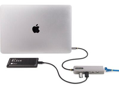 StarTech 3-Port USB-C Hub, Space Gray (10G2A1C25EPD-USB-HUB)