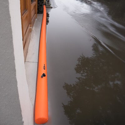 Quick Dam Log Dam Portable Water-Filled Flood Barrier, 3 in. x 25 ft. (QDLD325)
