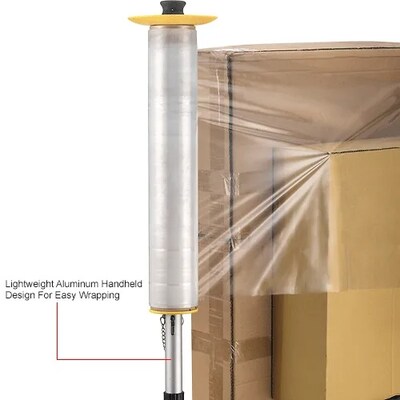 Global Industrial Stretch Wrap Dispenser For 12-20"W Roll, Extended Reach (244294)
