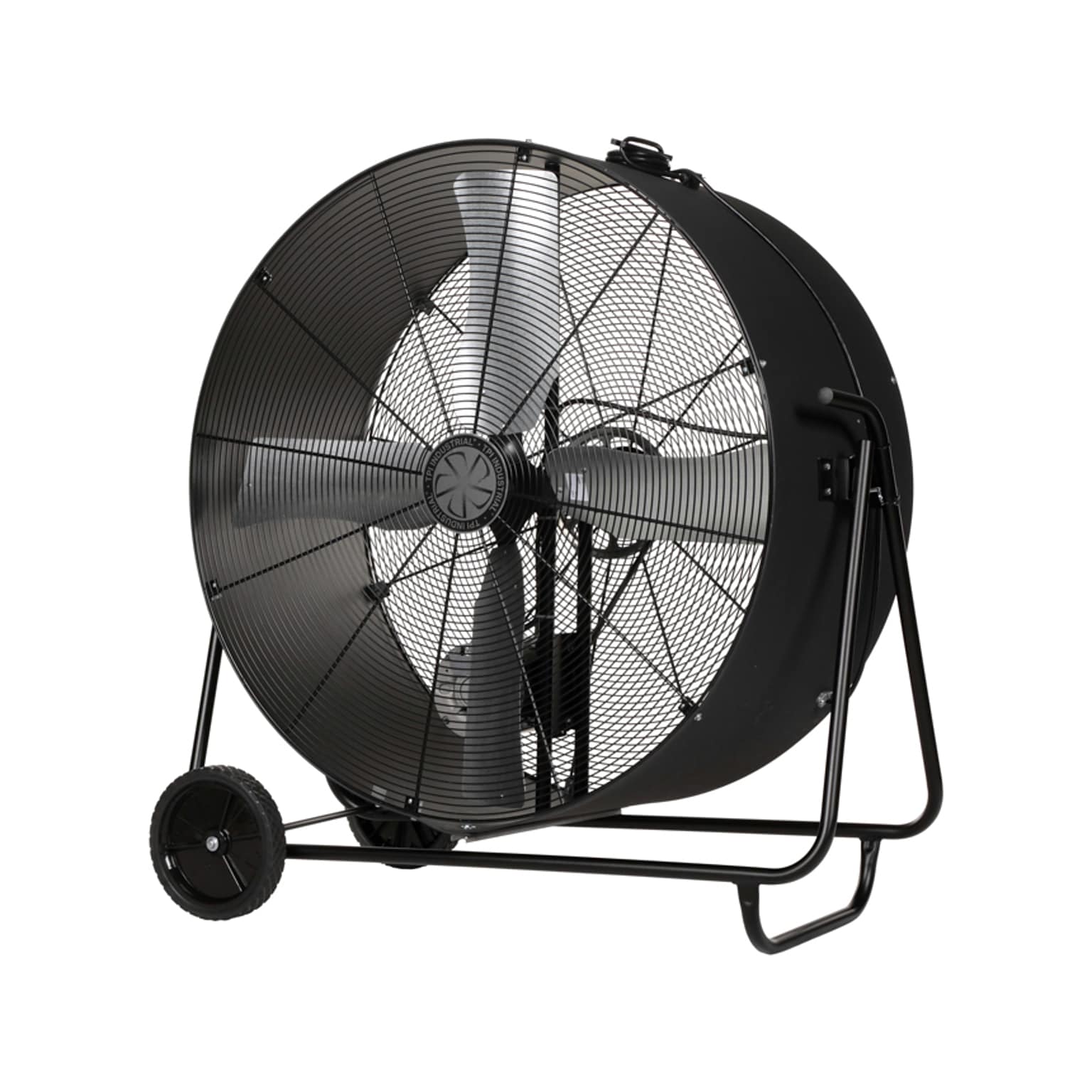TPI PBXS Series 48 Oscillating Industrial Portable Floor Fan, 1-Speed, Black (08213502)