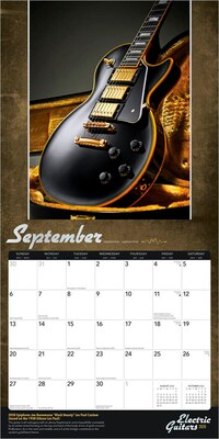 2026 BrownTrout Electric Guitars 12" x 12" Monthly Wall Calendar (9798330703180)