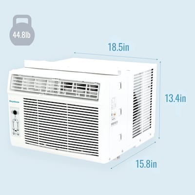 Keystone 115-Volt 8000 BTU Window Air Conditioner with Remote, White (KSTAW08DE)