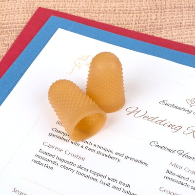 Swingline Large Finger Pad, Amber, Dozen (SWI54033)