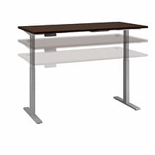 Bush Business Furniture Move 60 Series 72W Electric Height Adjustable Standing Desk, Mocha Cherry (