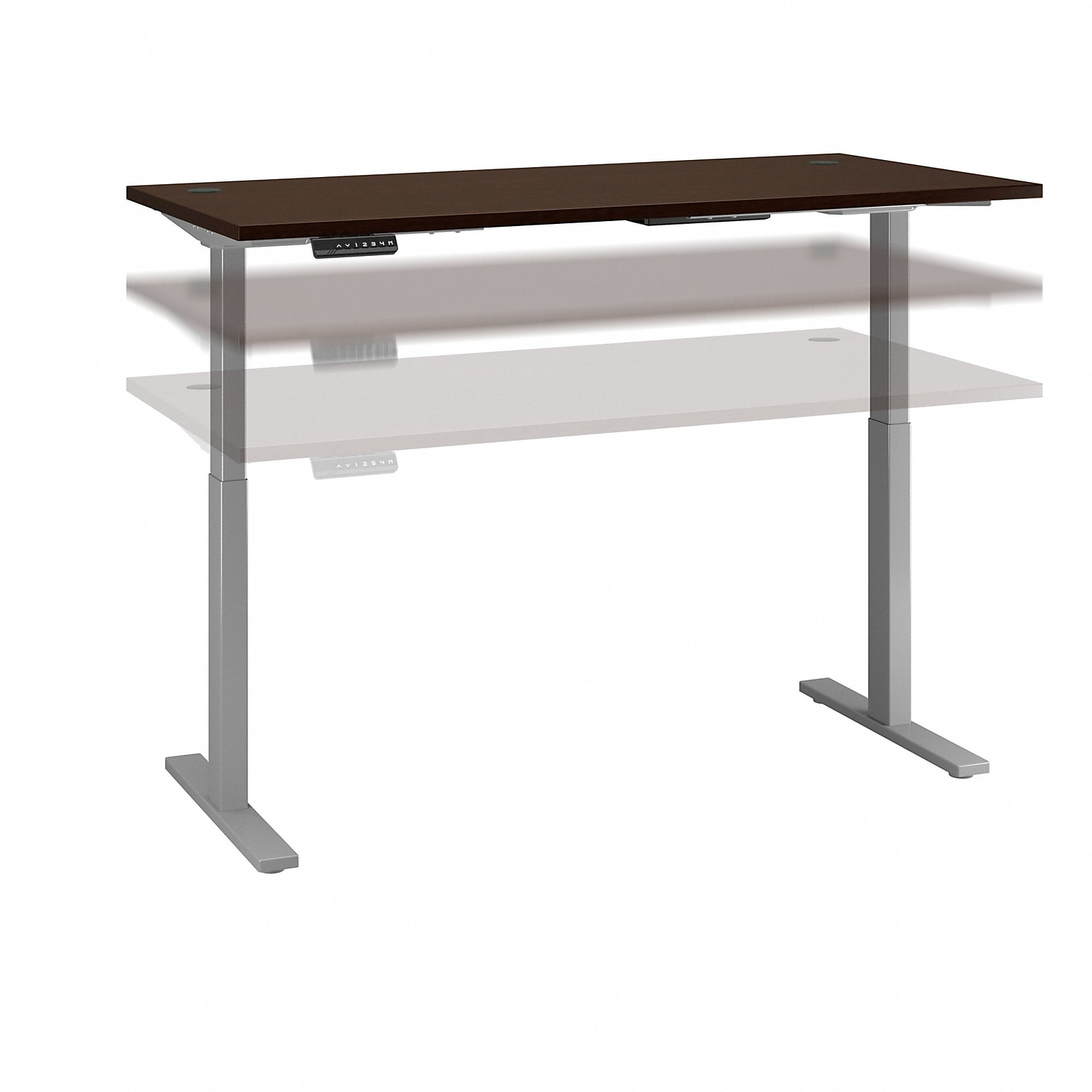 Bush Business Furniture Move 60 Series 72W Electric Height Adjustable Standing Desk, Mocha Cherry (M6S7230MRSK)