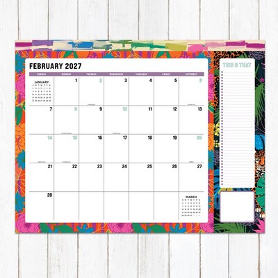2027 TF Publishing Maximal Mirage 17" x 12" Monthly Desk or Wall Calendar, Multicolored (27-8506)