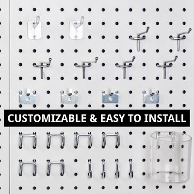 Azar® Pegboard Organizer Kit, White