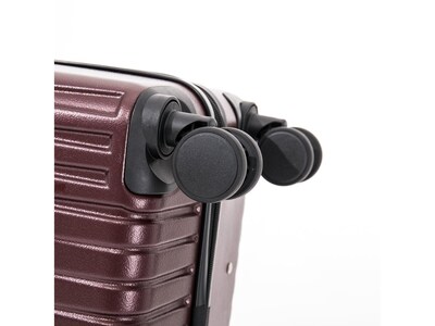 InUSA Drip 20" Hardside Carry-On Suitcase, 4-Wheeled Spinner, TSA Checkpoint Friendly, Wine (IUDRI00S-WIN)