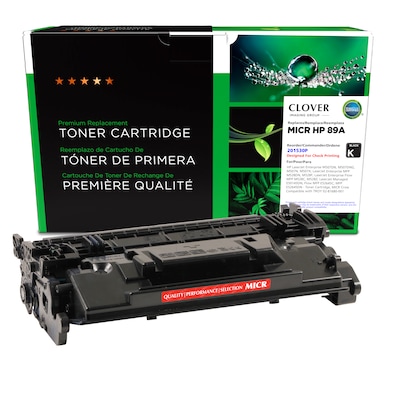 Clover Imaging Group Remanufactured Black Standard Yield MICR Toner Cartridge Replacement for HP 89A (CF289A(M))