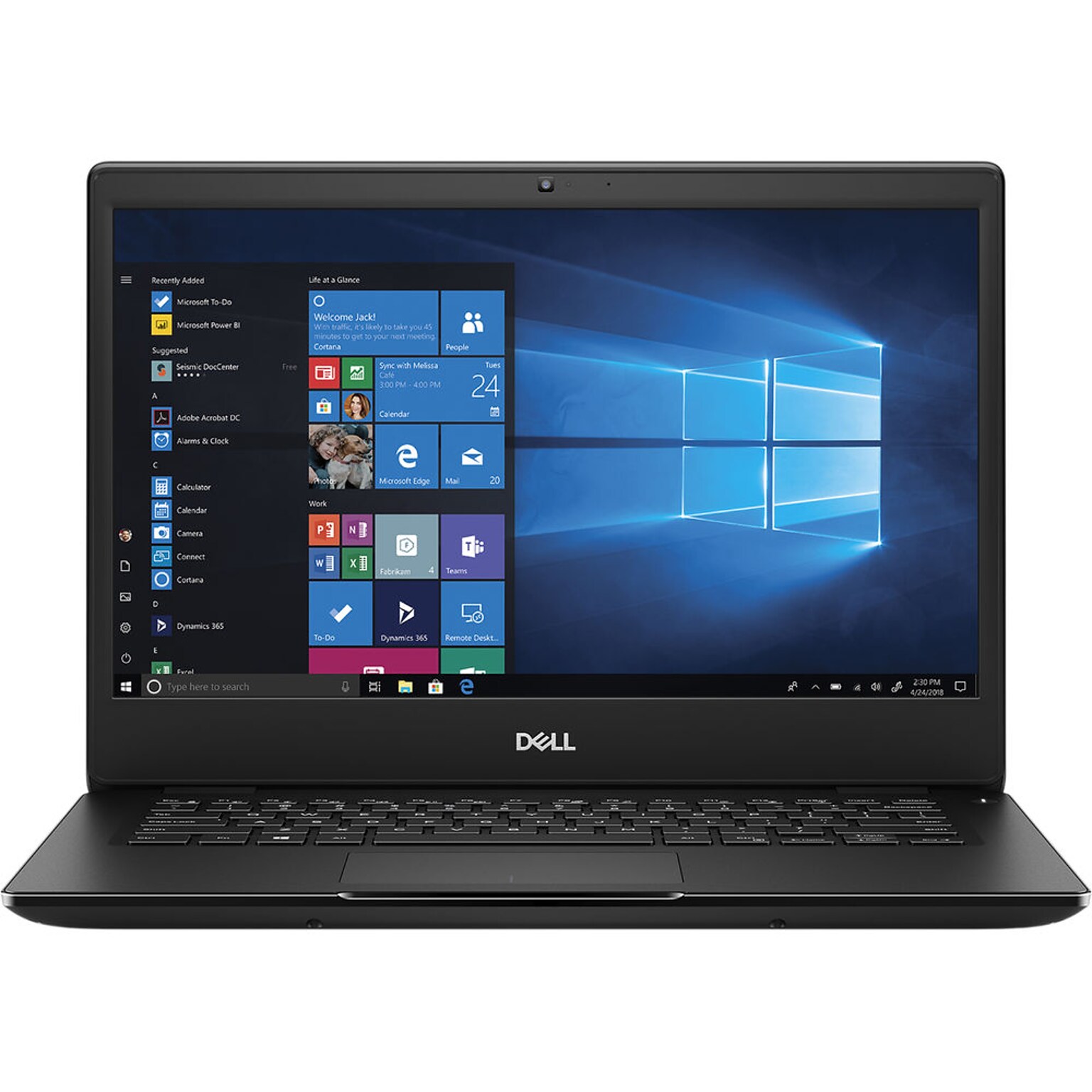 Dell Latitude 3000 14 LCD Laptop, Intel Core i5-8265U, 8GB RAM, 500GB HDD, Backlit Keyboard, Windows 10 Pro, Black