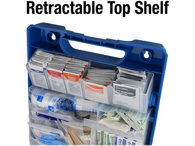 First Aid Only QuickTreat First Aid Kit, Plastic Case, 50 People, 370 Pieces (91407)