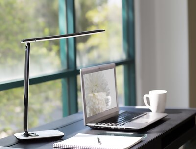Mount-It! Turcom LED Desk Lamp, 16", with USB Port, White (TS-7005)