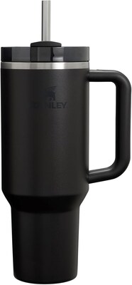 Stanley Quencher H2.0 Stainless Steel Double Wall Insulated Tumbler, 40 oz., Black (10-12574-007)