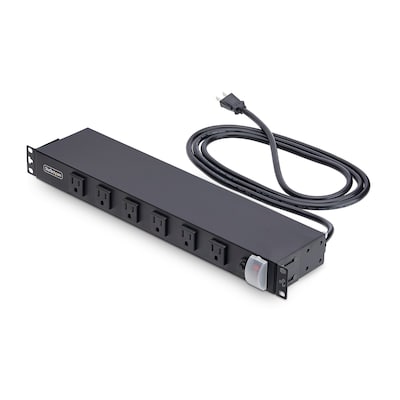 StarTech Rack PDU 120V Rack Power Distribution Unit, 12-Outlet, 1U Rack-Mount (1215B8H-RACK-PDU-RA)