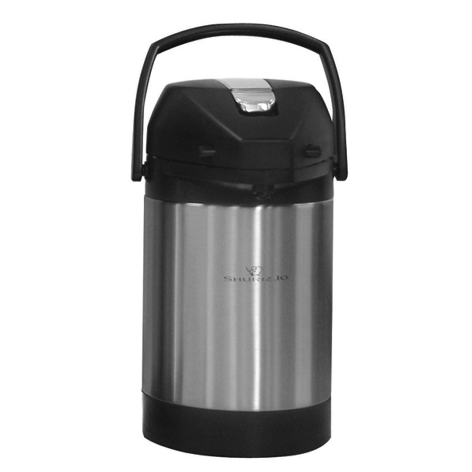 Newco Shurizjo Coffee Airpot, 8-Cups, Silver/Black (120700)