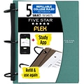 Five Star Flex 5-Subject Refillable Notebook, 8.5 x 11, College Ruled, 150 Sheets, Assorted Colors