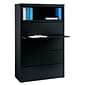 Quill Brand® HL8000 Commercial 5 File Drawers Lateral File Cabinet, Locking, Black, Letter/Legal, 42"W (21748D)