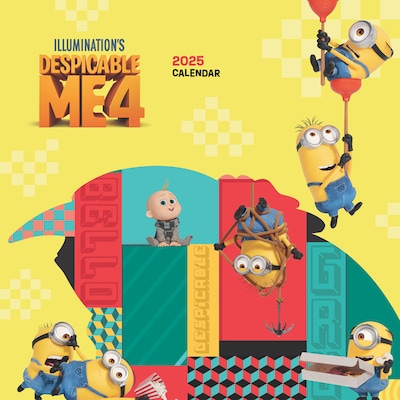 2025 BrownTrout Despicable Me 12 x 24 Monthly Square Wall Calendar, (9781645916833)