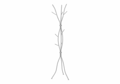 Monarch Specialties Inc. Coat Tree, Silver, Metal (I 2061)