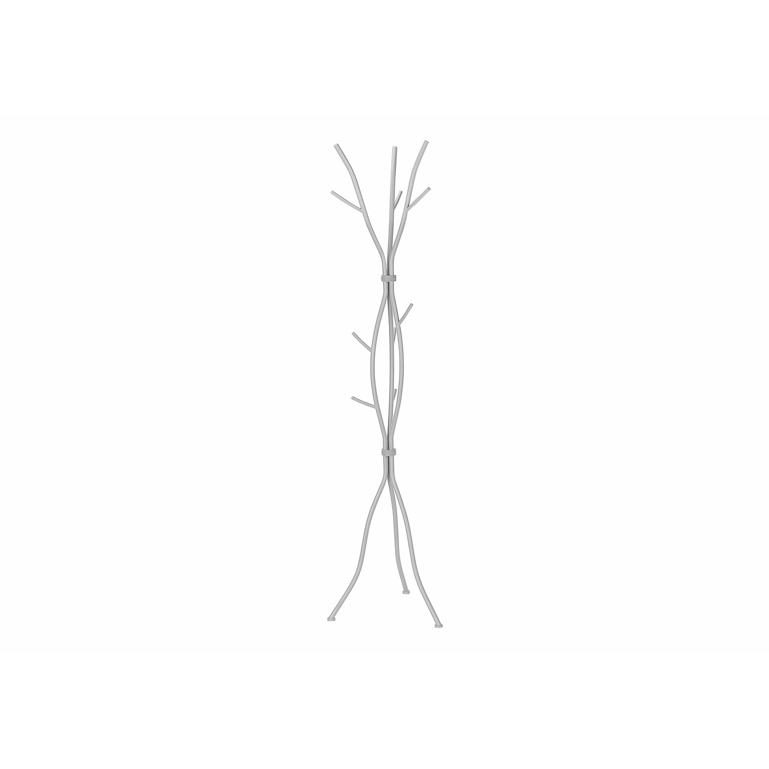 Monarch Specialties Inc. Coat Tree, Silver, Metal (I 2061)