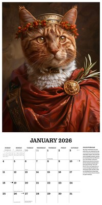 2026 Willow Creek Cats in Hiss-tory 12" x 12" Monthly Wall Calendar (55717)