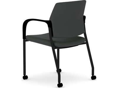 HON Ignition Fabric Multipurpose Stacking Chair, Black (HIGS6.F.H.U.UR10.T)