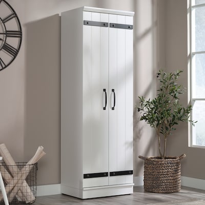 Sauder HomePlus 71H Storage Cabinet with 4 Shelves, Soft White (430336)