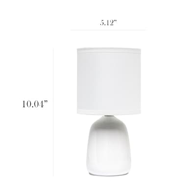Simple Designs Table Lamp, Off White (LT1134-OFF)