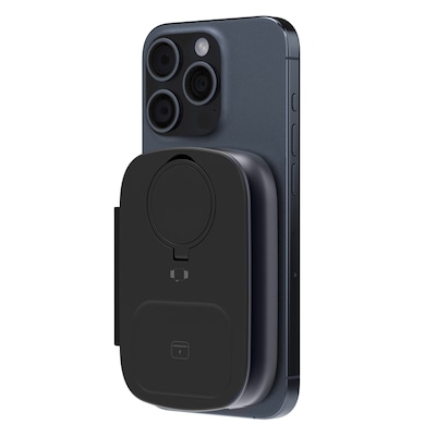 Scapade MagPower Pro Magnetic Wireless 5,000-mAh 3-in-1 Foldable Portable Power Pack, Black (S-PBMF5K)