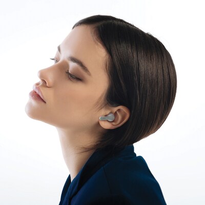 JVC RIPTIDZ True Wireless Earbuds with Charging Case, Bluetooth, White (HAA9TW)