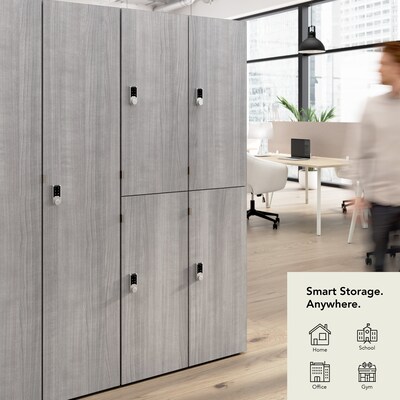 Bush Business Furniture Assure 72H Single Tier Platinum Gray Storage Lockers (AUS230PGK)