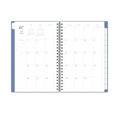 2026-2027 Blue Sky Sincerely Jules Sincerely Blue 5" x 8" Academic Year Weekly & Monthly Planner, Plastic Cover, Blue (161392)