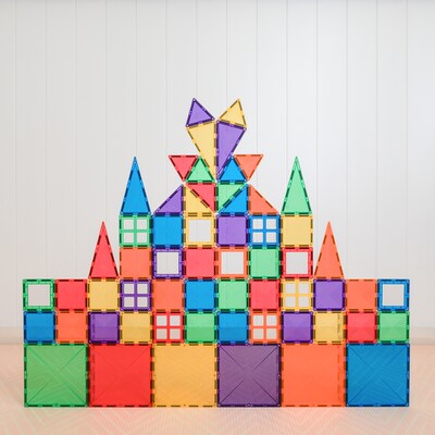 Connetix Magnetic Tiles Rainbow Starter Pack, 60 Pieces (CNTR00060ST)