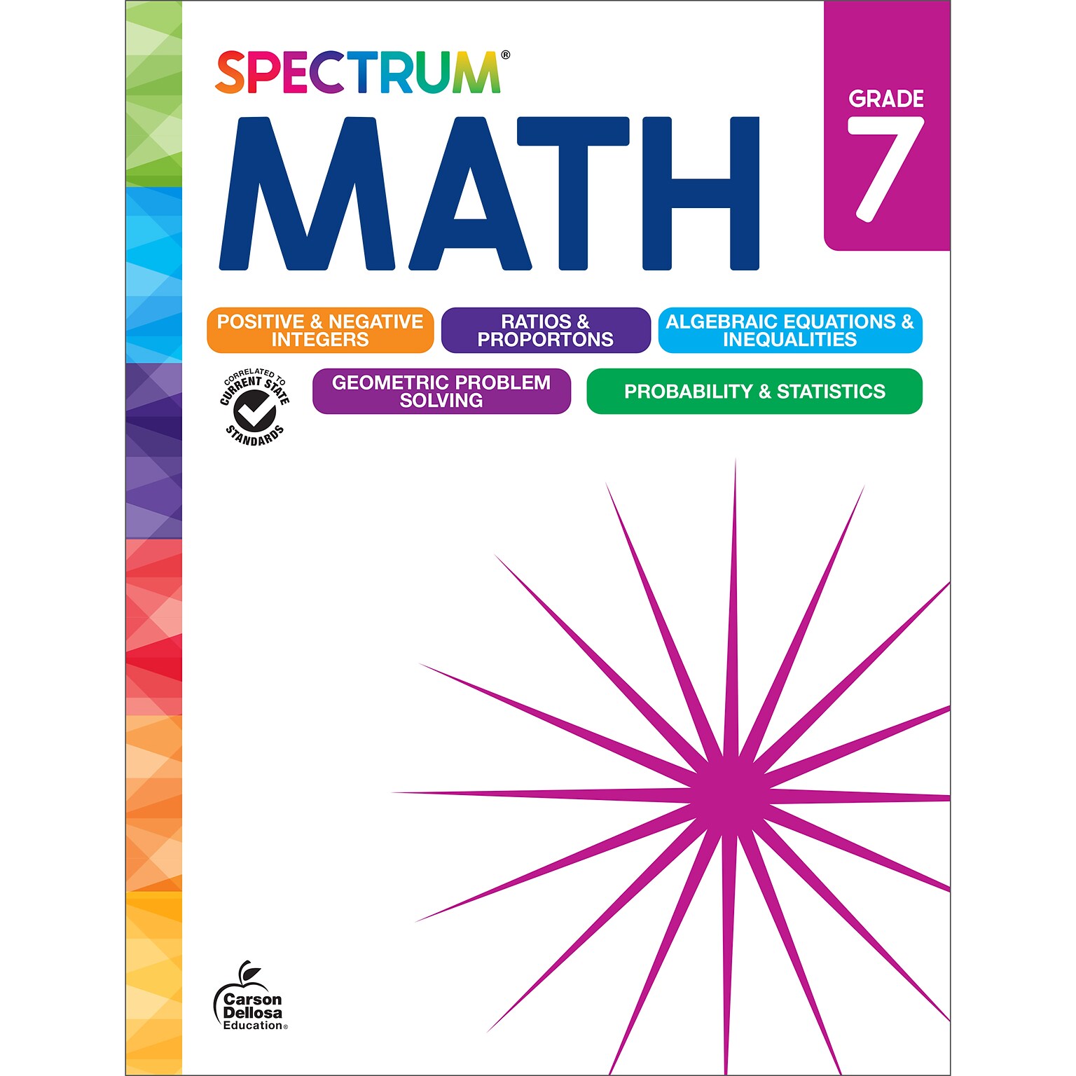 Spectrum Math Workbook, Grade 7 paperback (705506)