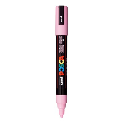 POSCA PC-5M Water Based Paint Marker, Reversible Medium Tip, Light Pink, 3/Pack (UBCPC5MLPINK-3)