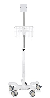 Viva Comfort Steel Welch Allyn 4400 Vital Signs Monitor Steel Mobile Stand with Storage Basket, White (ADIME911-01-MK)