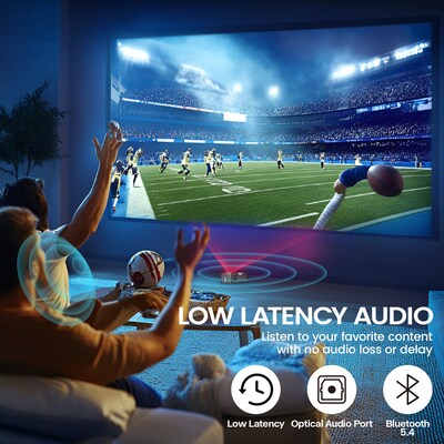 AAXA M8 UST Ultra Short Throw Portable DLP Laser Home Theater Projector, Black (MP-800-UST)