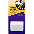 Post-it® Durable Tabs, 2 Wide, Angled, Solid, White, 50 Tabs/Pack (686A-50WH)