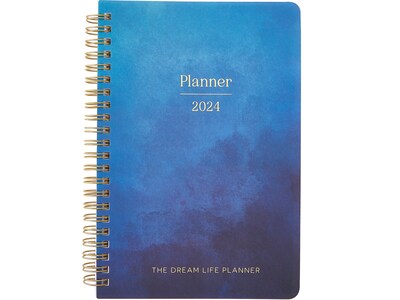 2024 Eccolo 5 x 8 Weekly Planner, Blue Ombre (RY24-401G)